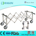 DW-TR002 stainless steel funeral scissor trolley for coffin